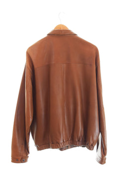 ラルフローレン RalphLauren レザージャケット ドリズラージャケット シングルライダース 本革  ジャケット ブラウン Lサイズ 103MT-2072
