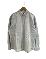 シュプリーム SUPREME 24SS Small Box Logo Denim Shirt Washed スモールボックスロゴ デニムシャツ 青 長袖シャツ ブルー Lサイズ 101MT-5044