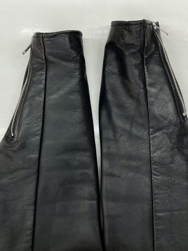 ショット SCHOTT LEATHER JACKET レザー ジャケット シングルライダース バイカー USA製 黒 641Q 42 ジャケット 無地 ブラック 104MT-904