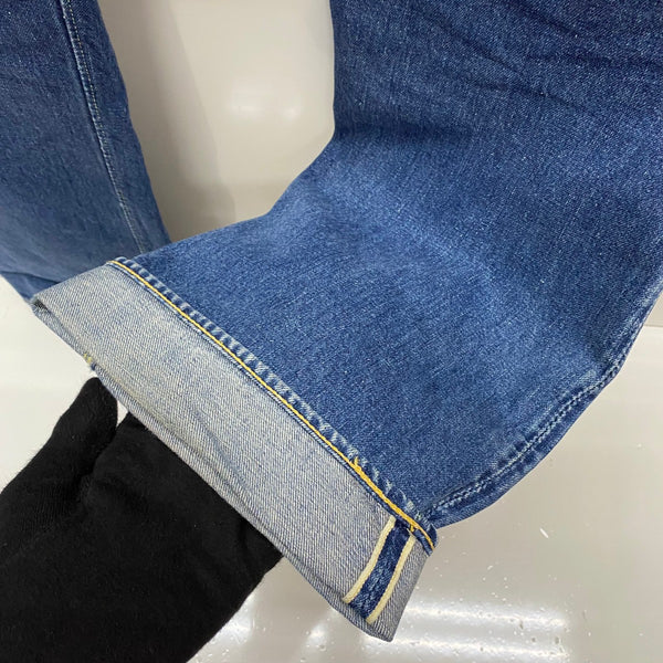 【曜日割引対象外】 ウエアハウス WAREHOUSE 1001XX GENUS デニムパンツ W32 デニム ブルー 201MB-1121 VB