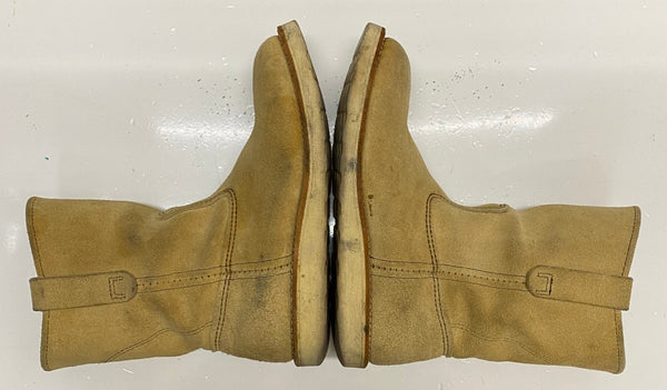 【曜日割引対象外】 レッドウィング RED WING ペコスブーツ スエード USA製 8168 メンズ靴 ブーツ ペコスタイプ ベージュ 25cmサイズ 201-shoes1520 VB