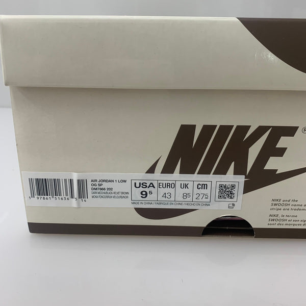 【曜日割引対象外】 ナイキ NIKE Travis Scott Air Jordan 1 Low OG SP DM7866-202 メンズ靴 スニーカー ブラウン 27.5cmサイズ 201-shoes1231