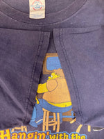 ヴィンテージ vintage 00s  ザ・シンプソンズ THE SIMPSONS ANIME Tshirt アニメTシャツ キャラT 紺 Tシャツ ネイビー Lサイズ 101MT-2974