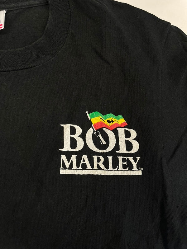 ヴィンテージ vintage BOB MARLEY ボブマーリー バックプリント 黒 US古着 Tシャツ ブラック Mサイズ 101MT-4787