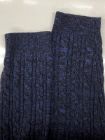 ケンゾー KENZO CREWNECK TIGER KNIT クルーネック タイガー ニット セーター ラメ 刺繍 厚手 長袖 紺 F965PU2513XE セーター ロゴ ネイビー XLサイズ 104MT-1964