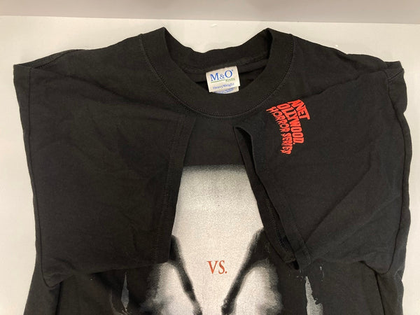 ヴィンテージ vintage 00s ©2003 Freddy vs. Jason フレディ VS ジェイソン PLANET HOLLYWOOD HORROR SERIES MOVIE Tshirt ムービーTシャツ 映画 ホラーT XL Tシャツ ブラック LLサイズ 101MT-2986