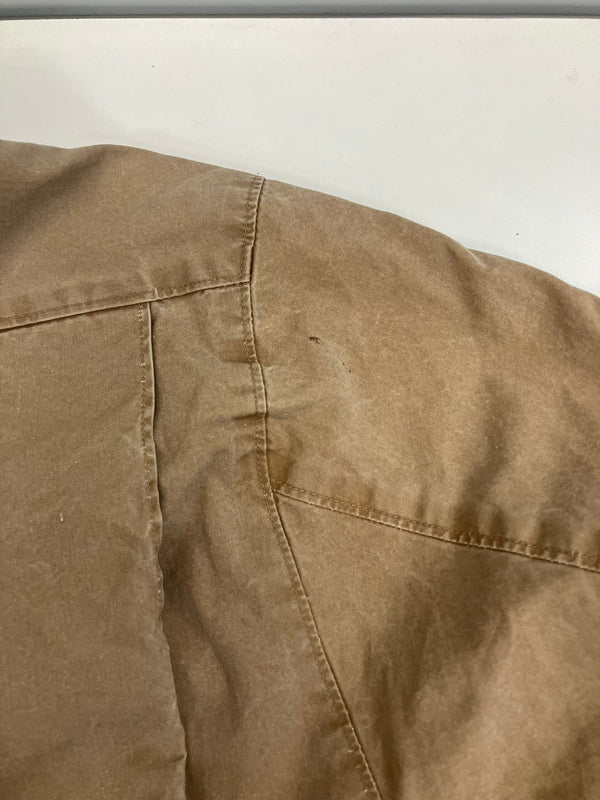 バナナリパブリック BANANA REPUBLIC 80’s 80年代 旧タグサファリ コットン スポーツジャケット  ハンティング リブブルゾン チンストラップ エルボーパッチ  vintage ヴィンテージ ジャケット ベージュ Lサイズ 101MT-4134