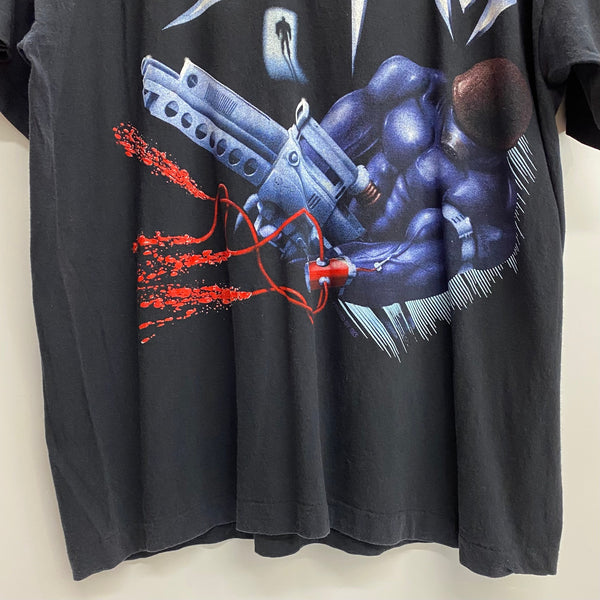 【曜日割引対象外】 ヴィンテージ vintage 90's Sodom ''tapping the vein'' screen stars 1992 Tシャツ ブラック XLサイズ 201MT-3830 VB