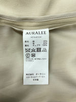 オーラリー AURALEE 21AW SUPER FINE WOOL COTTON TWILL SHAWL COLLAR JACKET ショール カラー ジャケット 薄茶 A21AJ01CW サイズ 4 ジャケット 無地 ベージュ 104MT-954