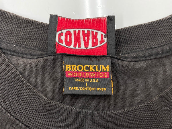 コナート CONART 90s 90年代 GODS MAD ANGELS HIP-HOP BROCKUM USA製 黒 Tシャツ プリント ブラック Lサイズ 104MT-1758