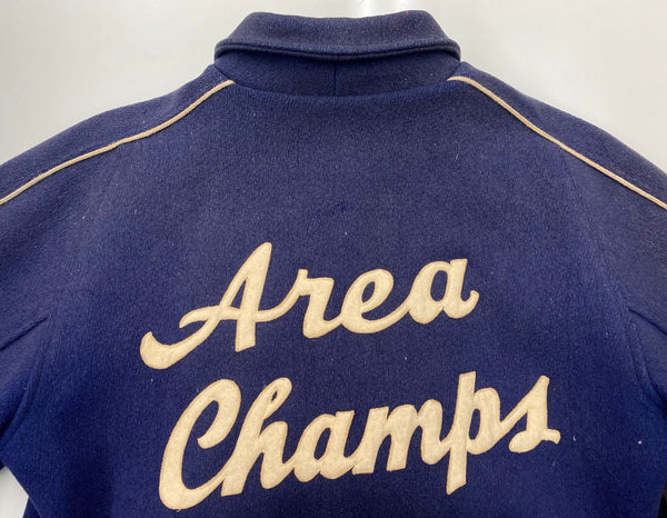 ヴィンテージ vintage 50s 50年代 BUTWIN バトウィン ボタスタ スタジャン アワードジャケット ワッペン フェード 青 ジャケット ブルー 104MT-1986