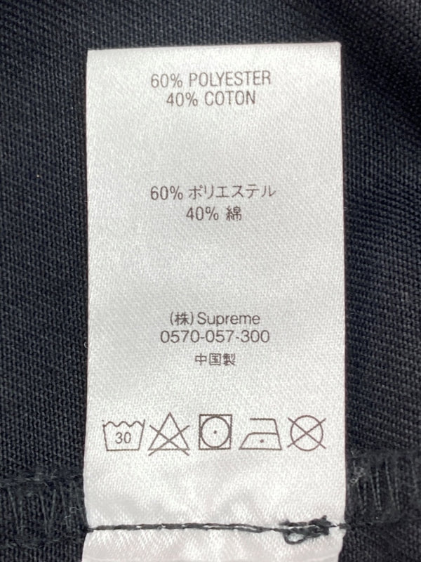 シュプリーム SUPREME × ANTIHERO アンタイヒーロー Snap Front Twill Jacket スナップ フロント ツイル ジャケット 黒 ジャケット 刺繍 ブラック Sサイズ 104MT-1620