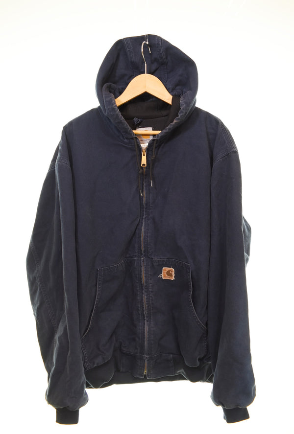 カーハート Carhartt 00'S ACTIVE JACKET J211 アクティブジャケット ジャケット ネイビー LLサイズ 103MT-3070