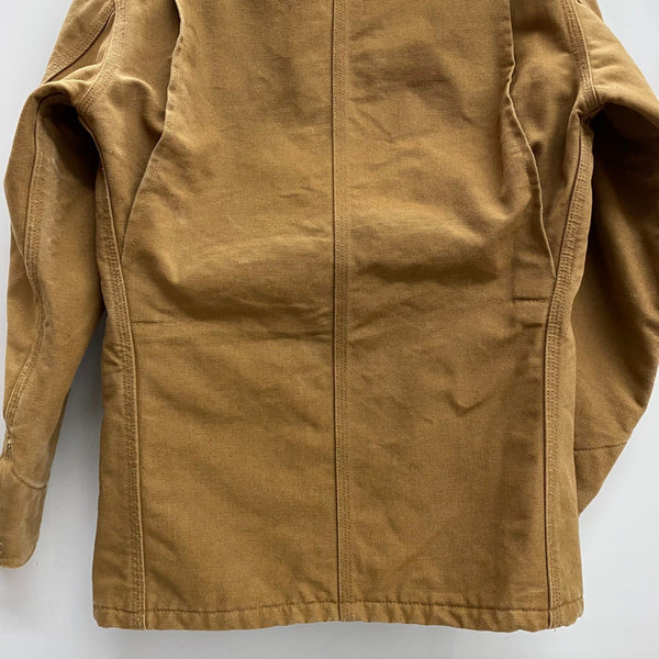 【曜日割引対象外】 カーハート Carhartt 00's ミシガンチョアコート ダック ジャケット ベージュ 34サイズ 201MT-4707 VB