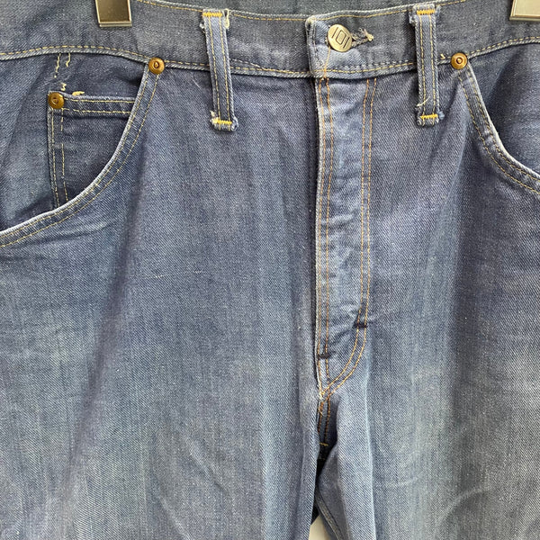 【曜日割引対象外】 モンゴメリーワード MONTGOMERY WARD 101 60's 70's バットダイ 5Pデニム デニム ブルー W32サイズ 201MB-998 VB