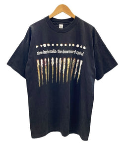 【曜日割引対象外】バンドTシャツ BAND-T 90s 1994 Vintage Nine inch nails the downward spyral ナインインチネイルズ ザ ダウンワードスパイラル  ヴィンテージ NIN US古着 XL Tシャツ プリント ブラック LLサイズ 101MT-2581