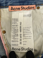 アクネストゥディオズ Acne Studios ストレート ボタンフライ デニム B00260 ブルー 180/88A 32 601MB-11