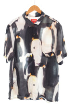 シュプリーム SUPREME 20AW Penguins Rayon Shirt ペンギン レーヨン 半袖シャツ ハワイアン アロハシャツ 黒 半袖シャツ ブラック Lサイズ 103MT-2114