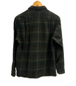 ペンドルトン PENDLETON 60's 60年代 WOOL ウール チェックシャツ ボードシャツ ネルシャツ 開襟 オープンカラー ボックス vintage ヴィンテージ 長袖シャツ グリーン Mサイズ 101MT-4125
