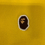 アベイシングエイプ A BATHING APE 1J30112001 半袖ポロシャツ イエロー XLサイズ 201MT-4817