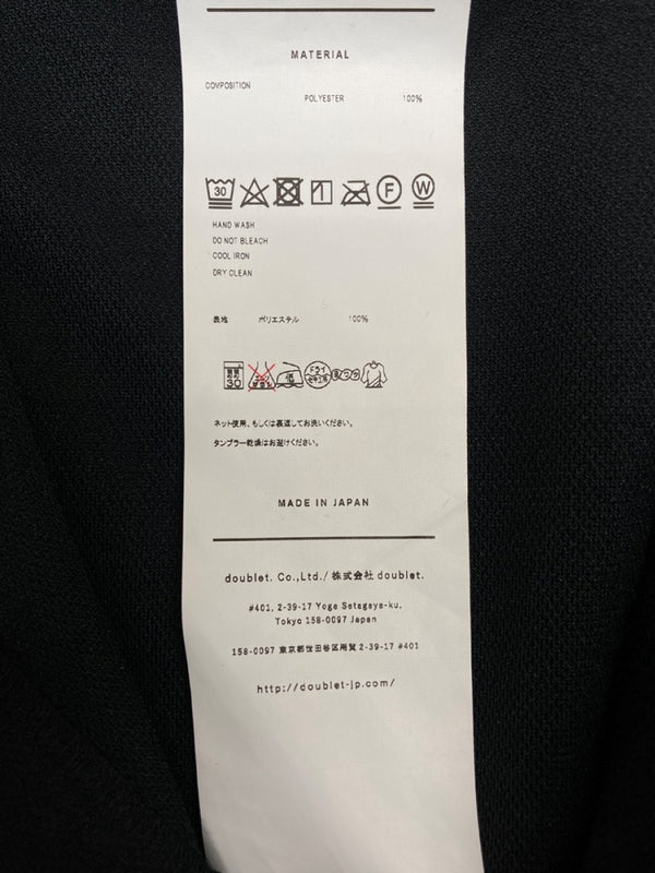 ダブレット doublet 19SS CHAOS EMBROIDERY TRACK JACKET トラック ジャケット ジップアップ ジャージ 刺繍 黒 19SS08BL83 ジャージ ロゴ ブラック Mサイズ 104MT-2217