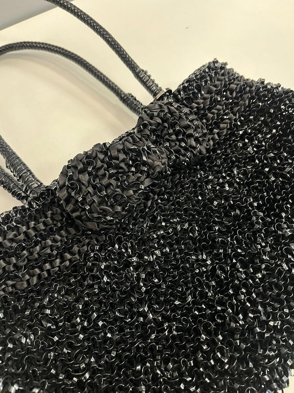 アンテプリマ ANTEPRIMA ワイヤーバッグ 黒 リボン バッグ レディースバッグ ハンドバッグ ブラック 101bag-199