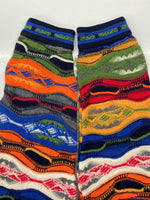 クージー COOGI 90s 3D KNIT ニット セーター クルーネック カラフル セーター 総柄 マルチカラー Sサイズ 104MT-625