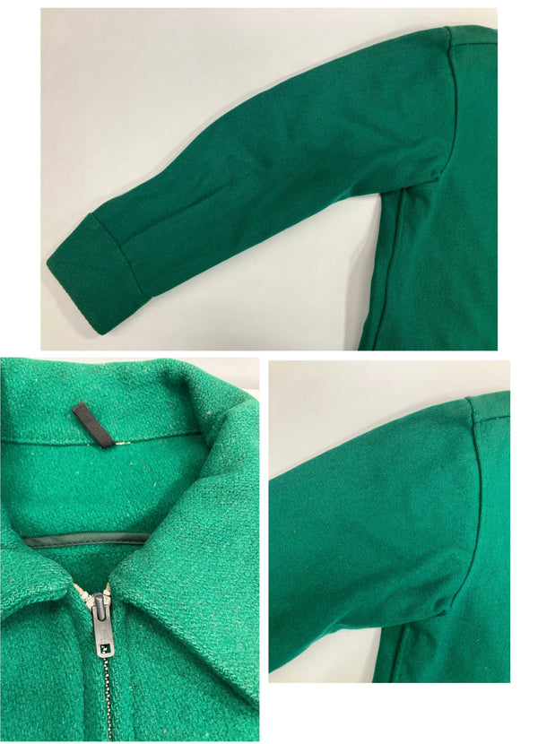 ヴィンテージ vintage 60's 60年代 BUTWIN バトウィン メルトン スポーツジャケット ウールブルゾン TALON ZIPPER アメリカ製 MADE IN USA 40 ジャケット グリーン 101MT-4766