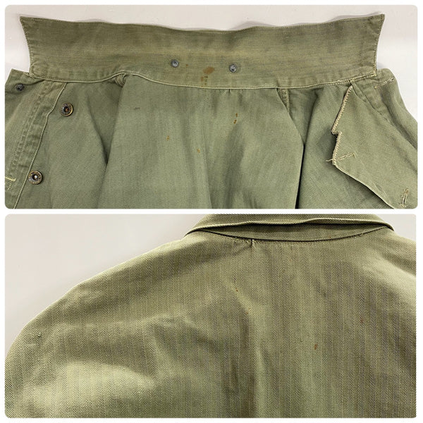 【曜日割引対象外】 ヴィンテージ vintage 40's US.ARMY M-43 HBT JACKET ジャケット カーキ 40Rサイズ 201MT-4749 VB