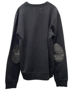 メゾンマルジェラ Maison Margiela 16SS elbow patch sweatshirts エルボーパッチ スウェット S30GU0032 51 175/92A ブラック 601MT-33