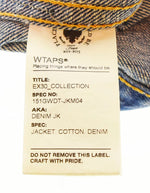 ダブルタップス WTAPS 15ss デニムジャケット 裏ロゴ 151GWDT-JKM04 ジャケット ブルー Mサイズ 103MT-723