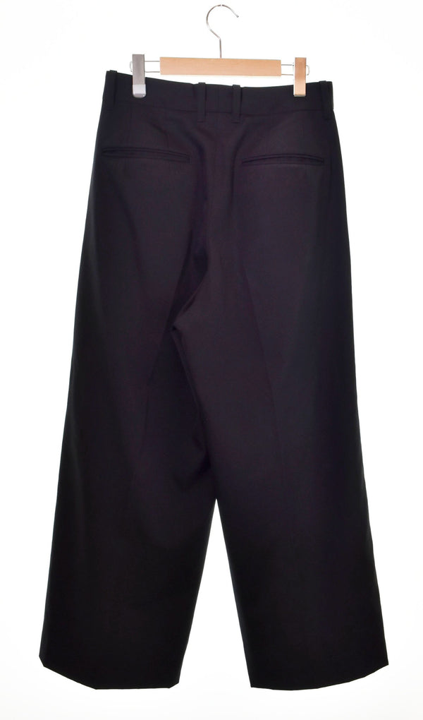 シュタイン stein EXTRA WIDE TROUSERS ワイドスラックスパンツ st．646 スラックス 無地 ブラック Sサイズ 103MB-56