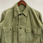 【曜日割引対象外】 ヴィンテージ vintage 40's US.ARMY M-43 HBT プレーンボタン ユーティリティ ミリタリー ジャケット カーキ 201MT-3694 VB