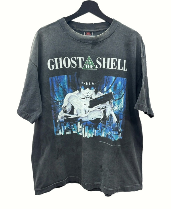 セントマイケル SAINT MICHAEL 攻殻機動隊/GS_SS TEE/GITS/BLK GHOST IN THE SHELL ヴィンテージ加工 半袖 黒 SM-YS1-0000-C31 Tシャツ プリント ブラック XLサイズ 104MT-1090