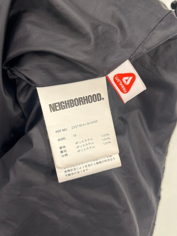 ネイバーフッド NEIGHBORHOOD 23AW Puff Shirt LS パフシャツ ロングスリーブ ノーカラー 中綿 ジップアップ 232TSNH-SHM05 ジャケット ブラック Mサイズ 101MT-4812