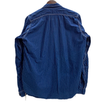 【曜日割引対象外】 リアルマッコイズ The REAL McCOY’S THE DOUBLE DIAMOND ウォバッシュストライプワークシャツ 長袖シャツ ブルー 16サイズ 201MT-4364 VB