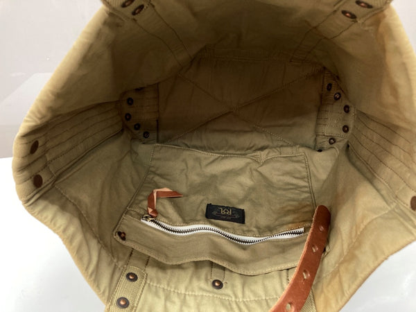 ダブルアールエル RRL TOTE BAG トート バッグ キャンバス カモ柄 迷彩 かばん 緑 バッグ メンズバッグ トートバッグ カモフラージュ・迷彩 カーキ 104B-87