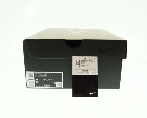 ナイキ NIKE AIR FORCE 1 LOW × KOBE BRYANT コービー・ブライアント エアフォース 1 ロー COURT PURPLE コートパープル IB0018-500 メンズ靴 スニーカー パープル 27cm 103S-1348