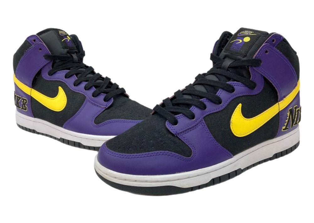 ナイキ NIKE 20年製 DUNK HIGH EMB ダンク ハイ LAKERS オマージュ