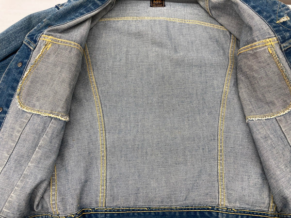 リー Lee 60's 101-J Vintage Denim Jacket ヴィンテージ デニム Gジャン 黒タグ 青 サイズ36 ジャケット 無地 ブルー 104MT-412