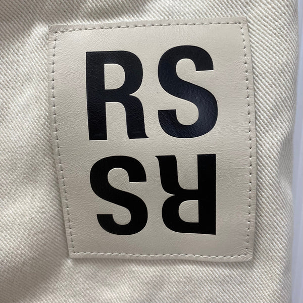 ラフシモンズ RAF SIMONS 20SS PANT HORIZONTAL CUT 201-335-10133 デニム ホワイト 32サイズ 201MB-821