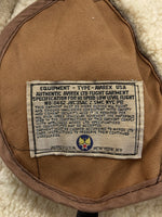 アビレックス AVIREX B-3 MOUTON FLIGHT JACKET ムートン フライト ジャケット フーディ ボア ジップアップ 軍物 アウター 茶 33H5595 サイズ 36 ジャケット 無地 ブラウン 104MT-1712