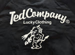 テッドマン TEDMAN スカジャン 別珍 リバーシブルDevil Motors Hot Road Lucky Clothing デビル モーターサイクル バイク 刺繍  42 ジャケット ブラック 103MT-2194