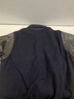 ヴィンテージ vintage 50's 50年代 KING-O-SHEA 襟付き スタジャン バーシティジャケット 袖レザー VARSITY JACKET スタジアム ジャケット ネイビー 101MT-5081