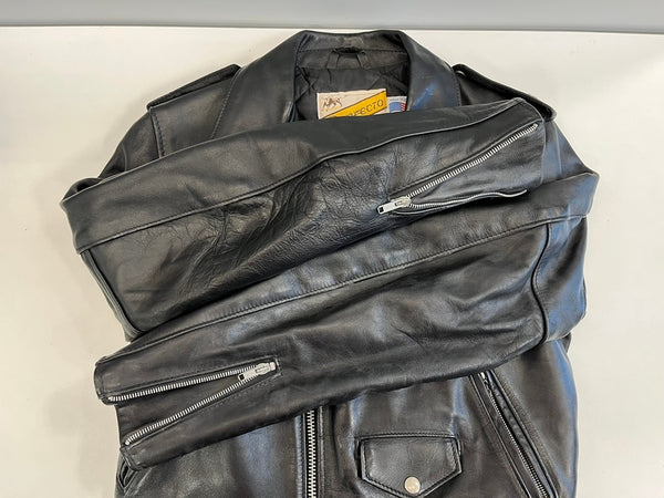 ショット SCHOTT 613 ワンスター 牛タグ ダブルライダース ジャケット USA製 アメリカ製 黒 38 ジャケット ブラック 101MT-4954