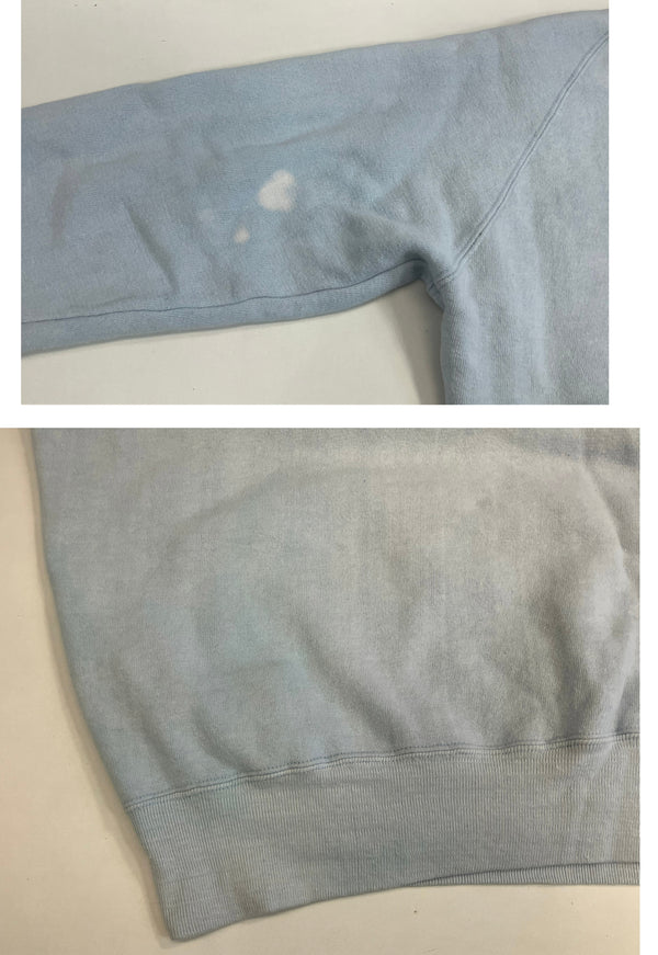 ヴィンテージ vintage 70s～ 70年代～ ラグラン カレッジ ラバープリント 3段 - スウェット ブルー 101MT-4166