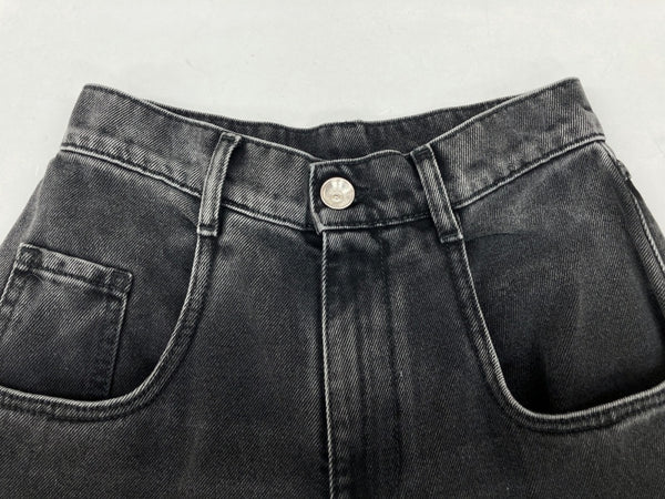 メゾンマルジェラ Maison Margiela スラッシュ ディテール カット アウト ジーンズ SLASH DETAIL CUT OUT JEANS DENIM BLACK 黒 S51LA0051 S30743 デニム 無地 グレー 104LB-7