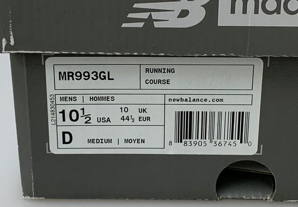 ニューバランス new balance MR993GL  メンズ靴 スニーカー ロゴ グレー 29cm 201-shoes881