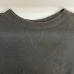 【曜日割引対象外】 ヴィンテージ vintage ~60's スウェット 前V 無地 スウェット ブラック 201MT-3587 VB