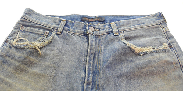 アンダーカバー UNDER COVER UNDERCOVERISM 04AW But Beautiful期 68デニム パンツ ジーンズ ダメージ加工 アーカイブ アンダーカバー B264-P12 デニム ブルー Lサイズ 103MB-473